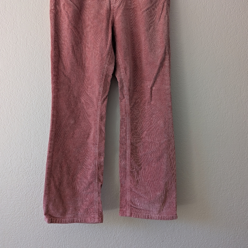 Pilcro Anthropologie The Yaya Pink Corduroy Crop Straight Jeans Women's Size 29 - Picture 3 of 8
